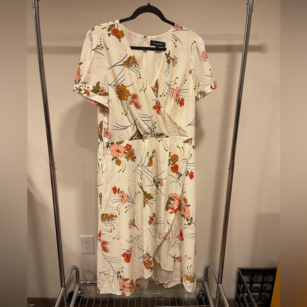 ModCloth Floral Wrap Dress